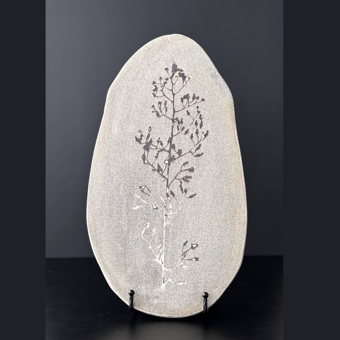 Decorative plaque - Inlay of tree silhouette