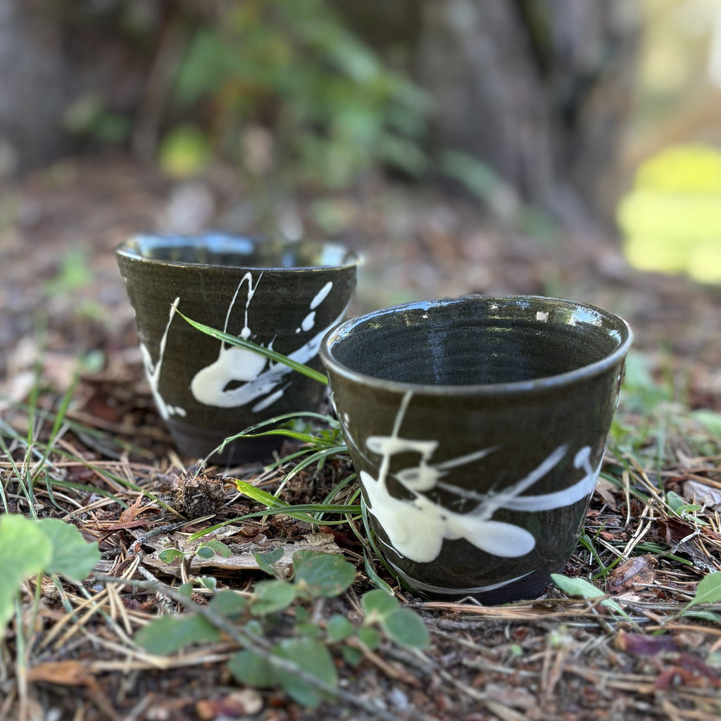 Set of 2 minimalist Japanese-inspired tumblers 5oz/150ml