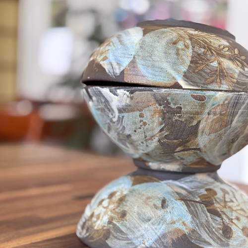 ARDOISE bowl with stylized branch motif